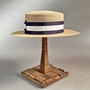 BRAID WIDE BRIM BOATER HATʐ^3